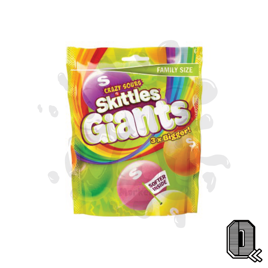 Skittles Giants (3x Bigger) Crazy Sours (UK)