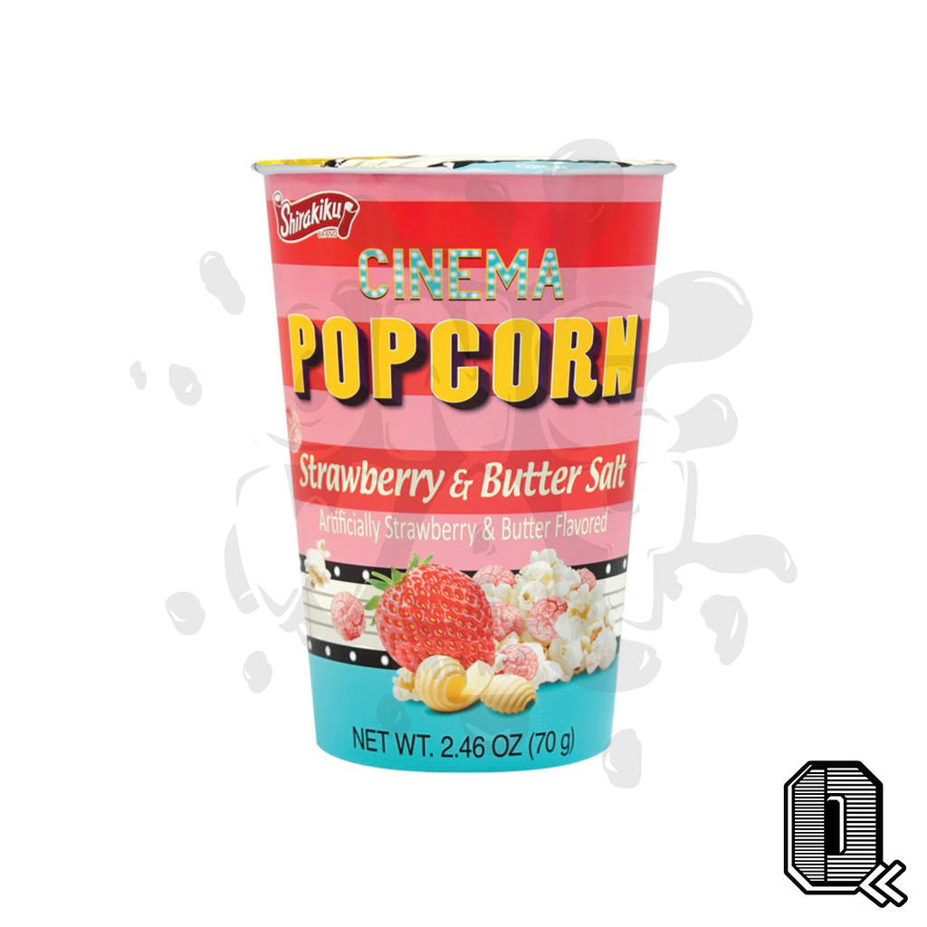 Shirakiku Cinema Popcorn Strawberry & Butter Salt (Korea)