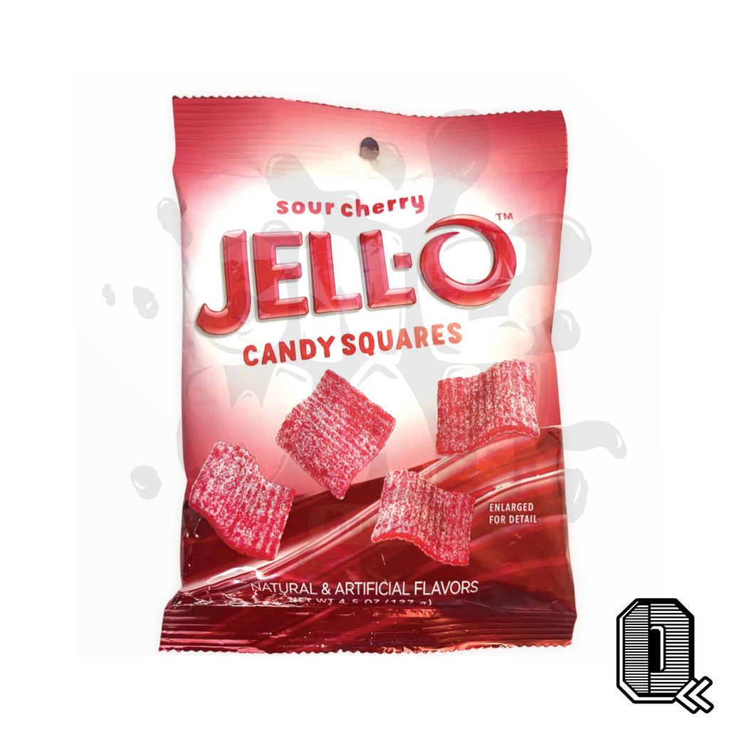 Jell-O Sour Cherry Candy Squares (Canada)