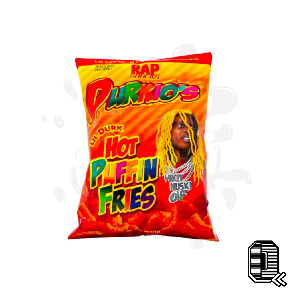 Rap Snacks Durkio's Hot Puffin Fries